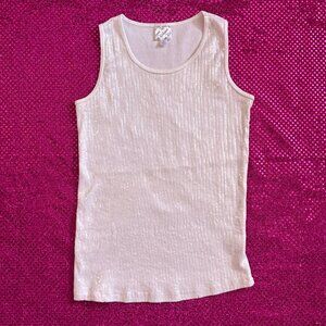 white disney d-signed sequined tank top